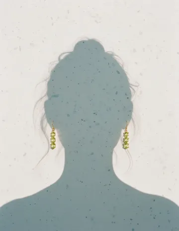 Shadow Silhouette Earrings AI image template preview