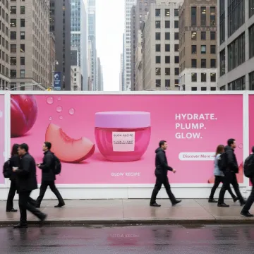 Street Banner Mockup AI image template preview