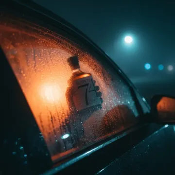 Foggy Car Window AI image template preview
