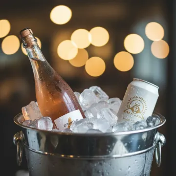 Champagne Bucket AI image template preview