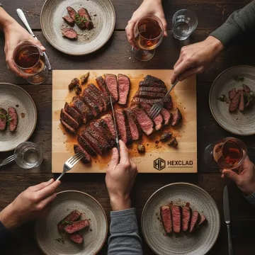 Cutting Board Gathering AI image template preview