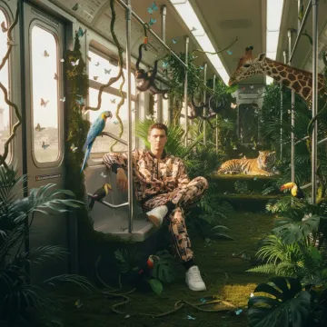 Jungle Subway AI image template preview