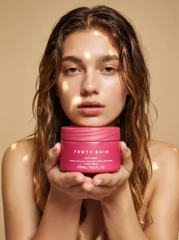 Model Holding Product (Pure) AI image template preview