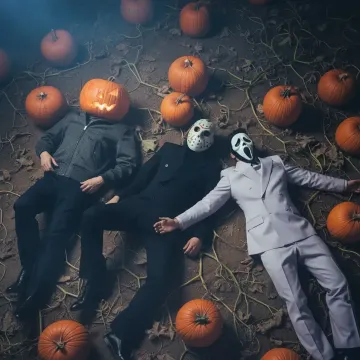 Field Halloween Editorial AI image template preview