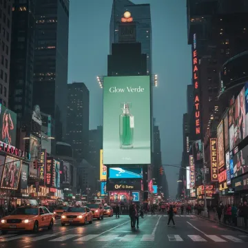 Times Square Ad Mockup AI image template preview