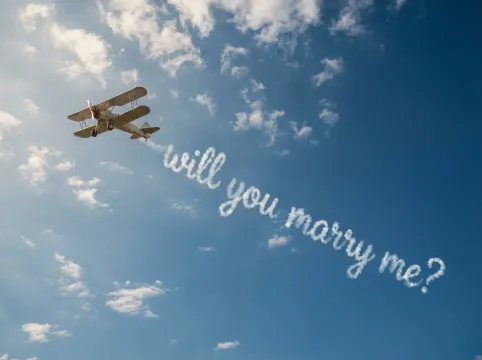 Skywriting AI image template preview