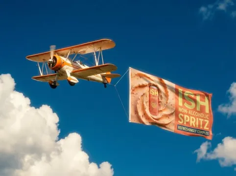Plane Ad Mockup AI video template preview