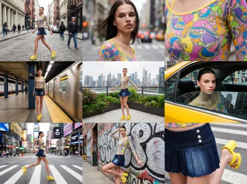 Fashion Campaign AI image template preview