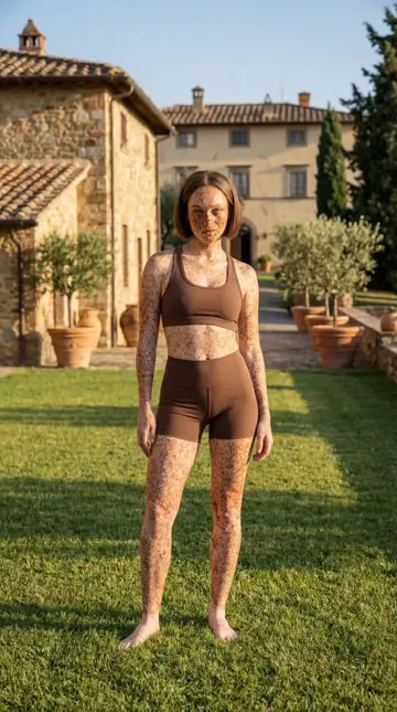 Model Walking on Background AI video template preview
