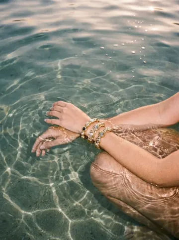 Sitting In the Water AI image template preview