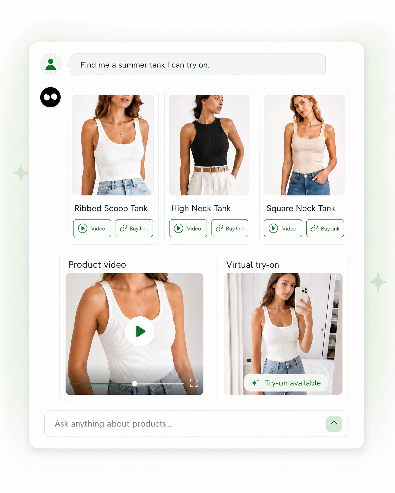 Shopper MCP shopping preview