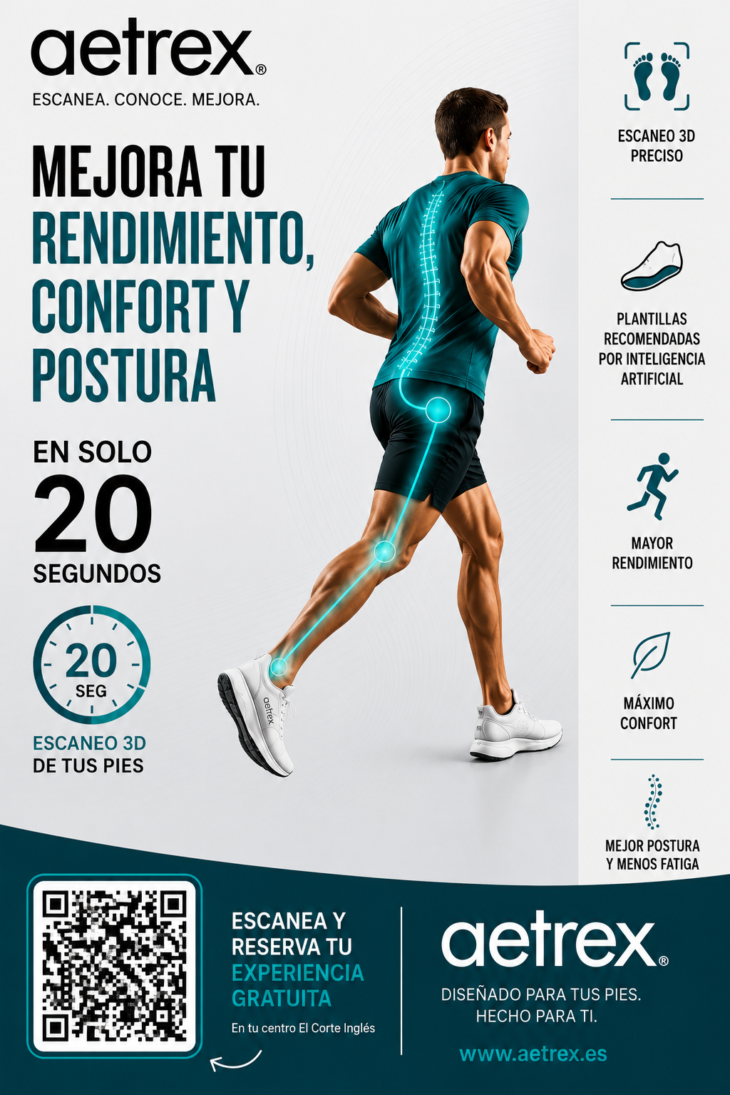Aetrex: mejora tu rendimiento, confort y postura con un escaneo 3D