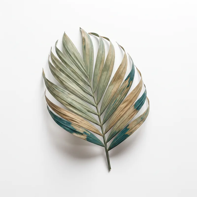 Dried palm frond