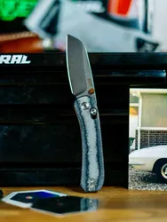 Lander 3 Pocket Knife - Sheepsfoot - Denim Micarta - S35VN
