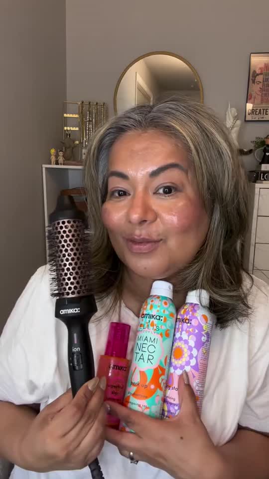 thermal brush : blowout babe thermal ionic hairbrush | amika